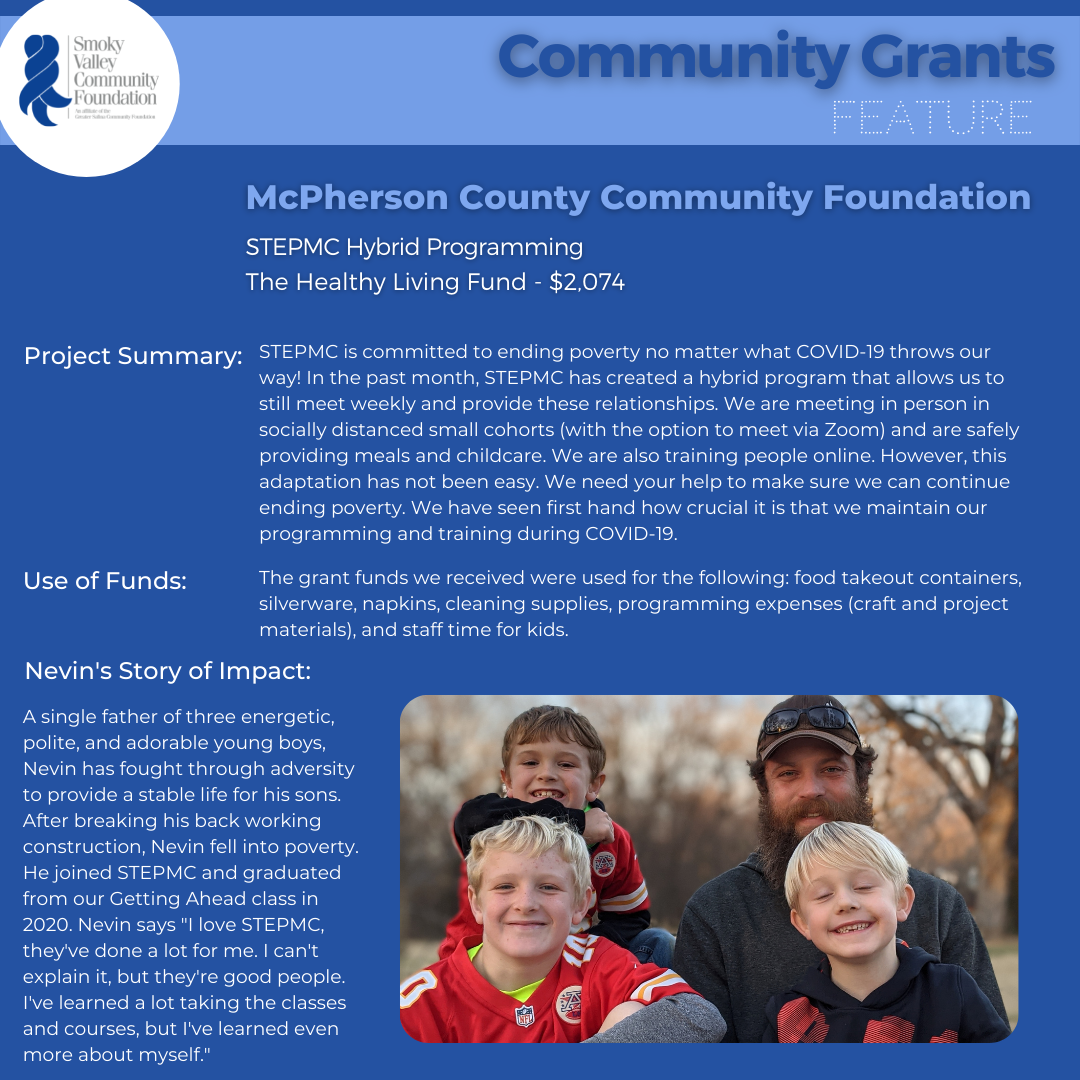 Mcpherson County Community Foundation GOOD STORY